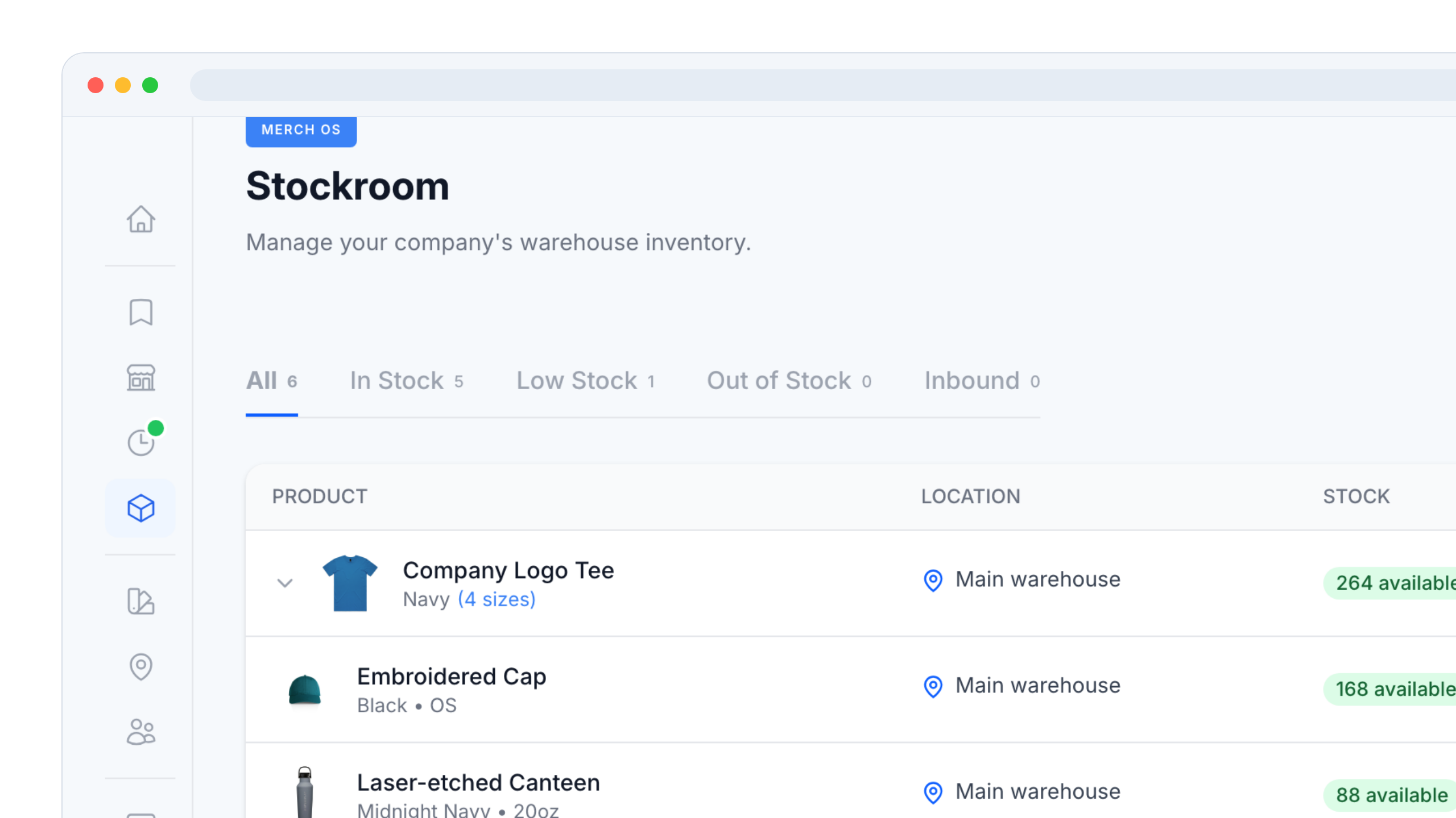 Inventory & fulfillment flows